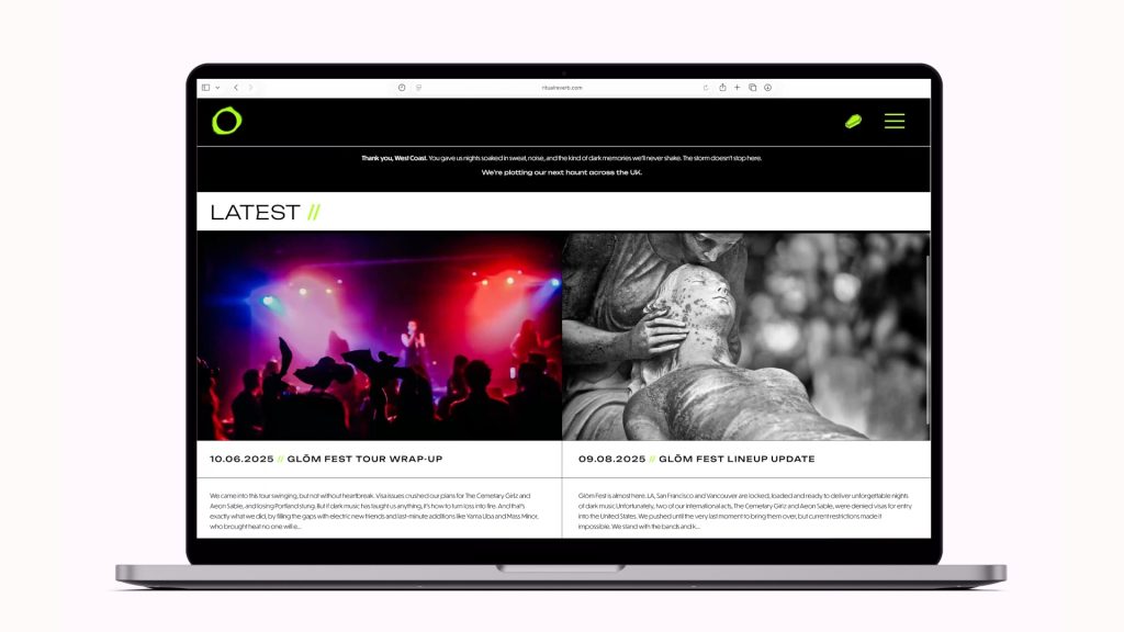 GLŌM FEST WEB DEVELOPMENT